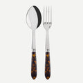 Tortue Faux Tortoise Set of 2 Salad Servers