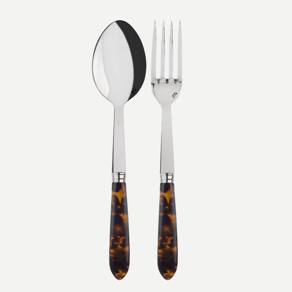 Tortue Faux Tortoise Set of 2 Salad Servers