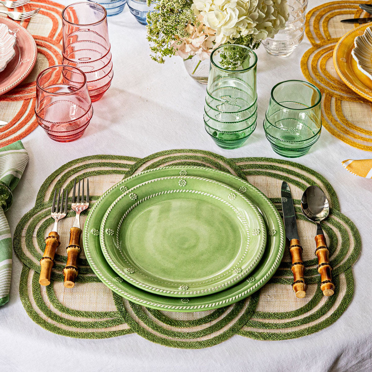 Berry & Thread Melamine Dinner Plate Seagrass