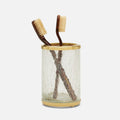 Pomaria Brushed Gold Toothbrush Holder