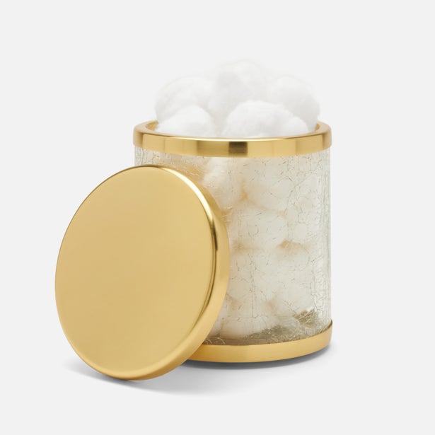 Pomaria Brushed Gold Canister Large