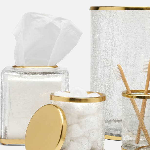 Pomaria Brushed Gold Canister Large