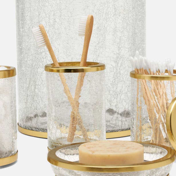 Pomaria Brushed Gold Canister Small