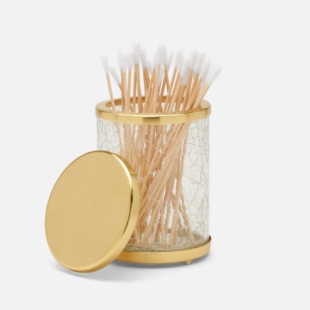 Pomaria Brushed Gold Canister Small