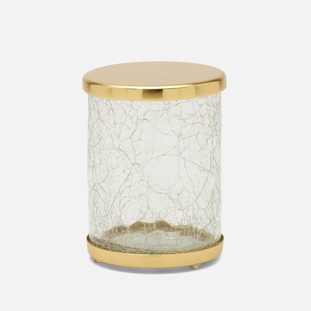 Pomaria Brushed Gold Canister Small