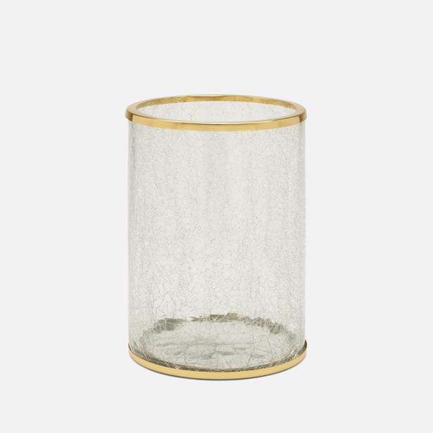 Pomaria Brushed Gold Wastebasket