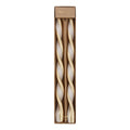 Gold Stripe Twist Candles