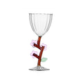 Stemmed Glass Peach Blossom