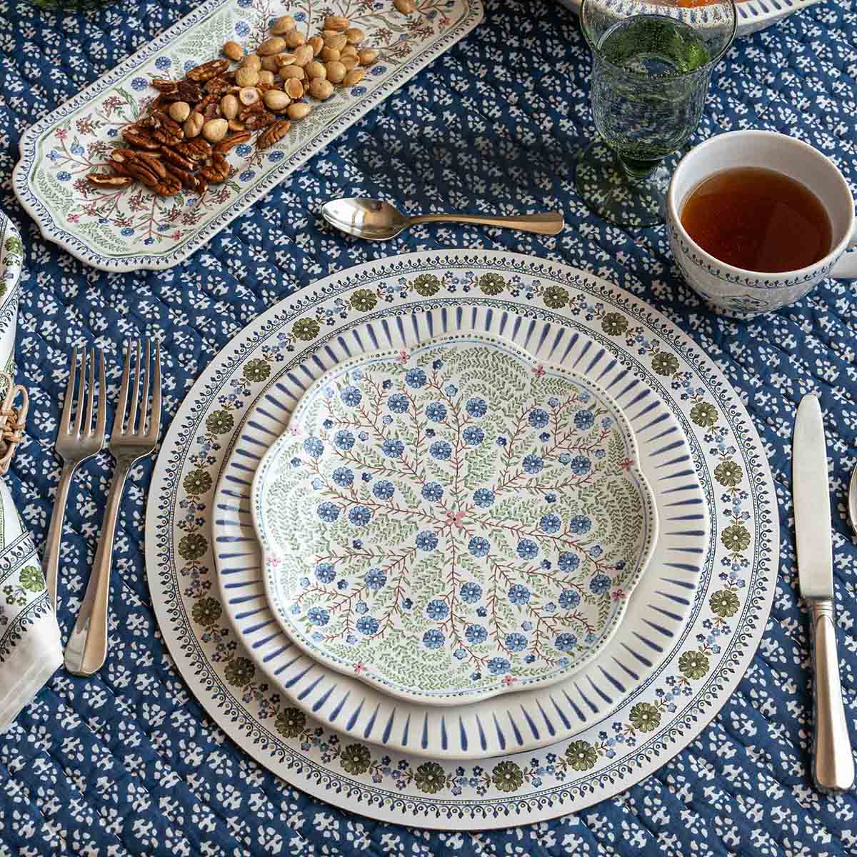 Seville Stripe Placemat - Green