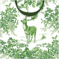 Christmas Toile Green Gift Bag Large