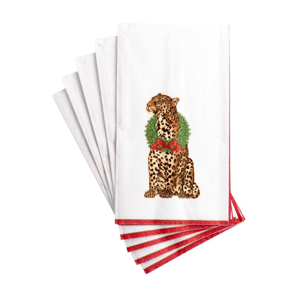 Wild Christmas Ivory Guest Towel
