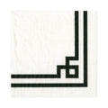 Rive Gauche Paper Cockatil Napkins in Black & White