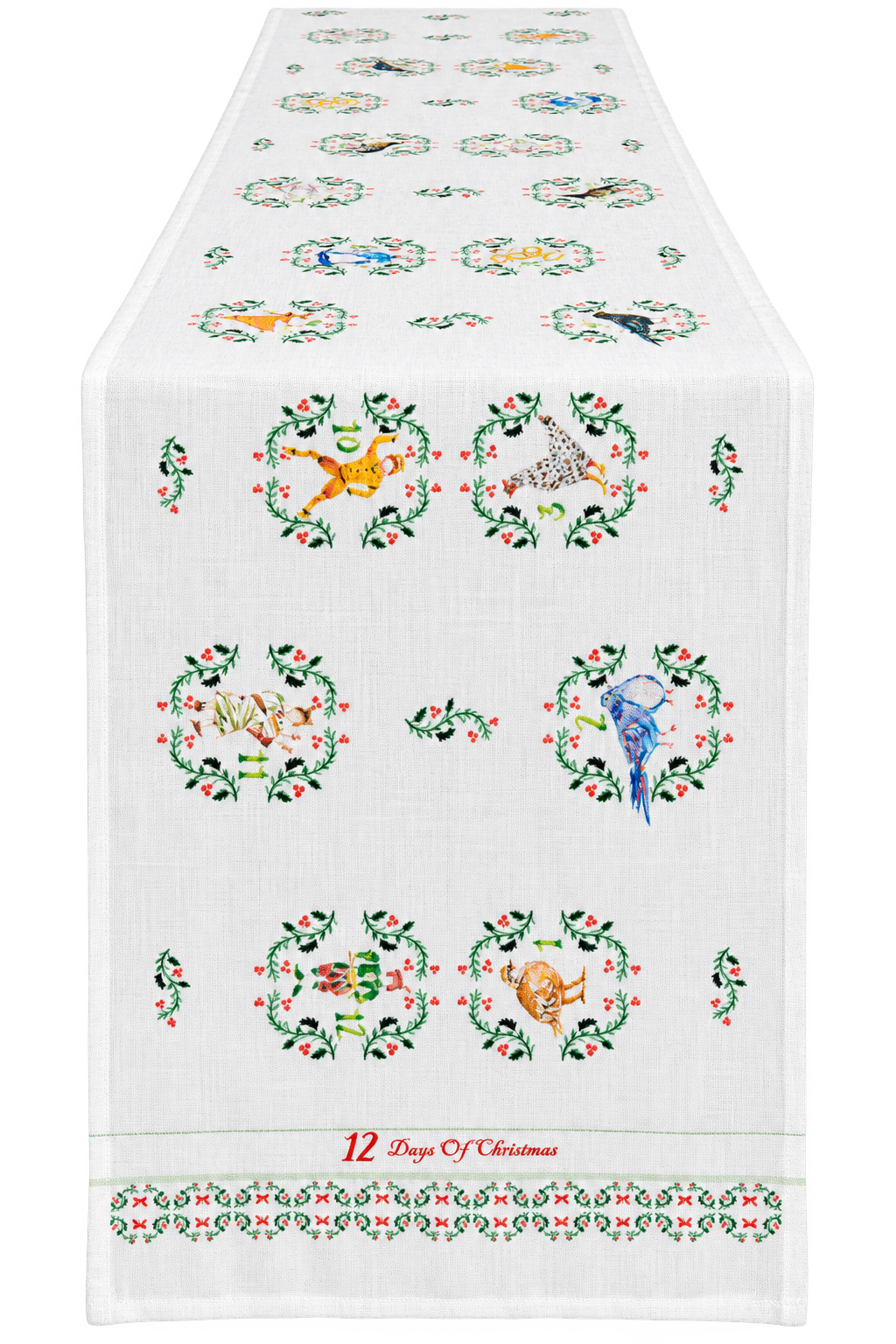 12 Days of Christmas Table Runner