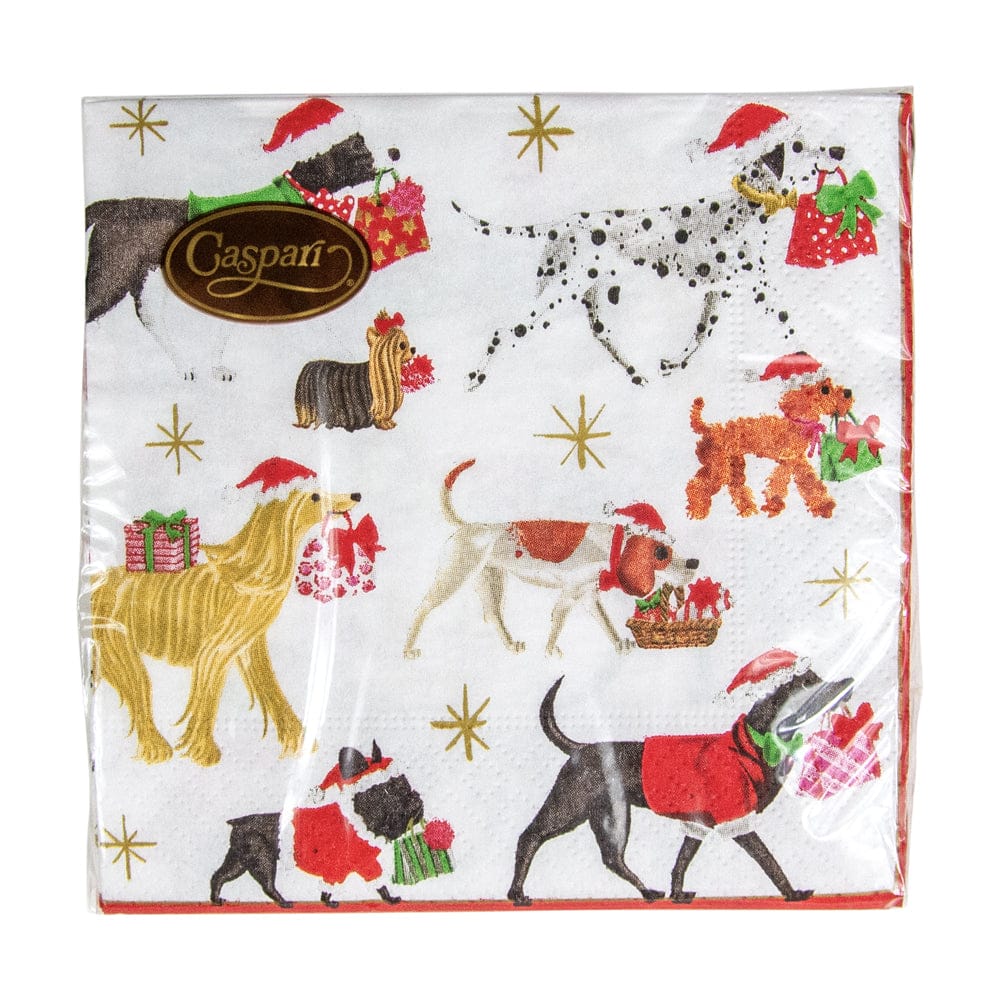 Christmas Delivery White Napkin Cocktail
