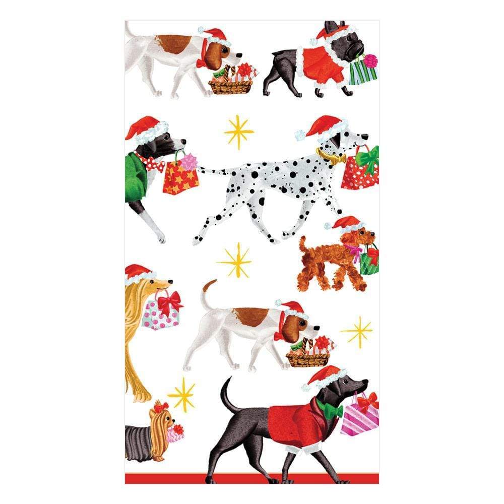 Christmas Delivery White Guest Towel