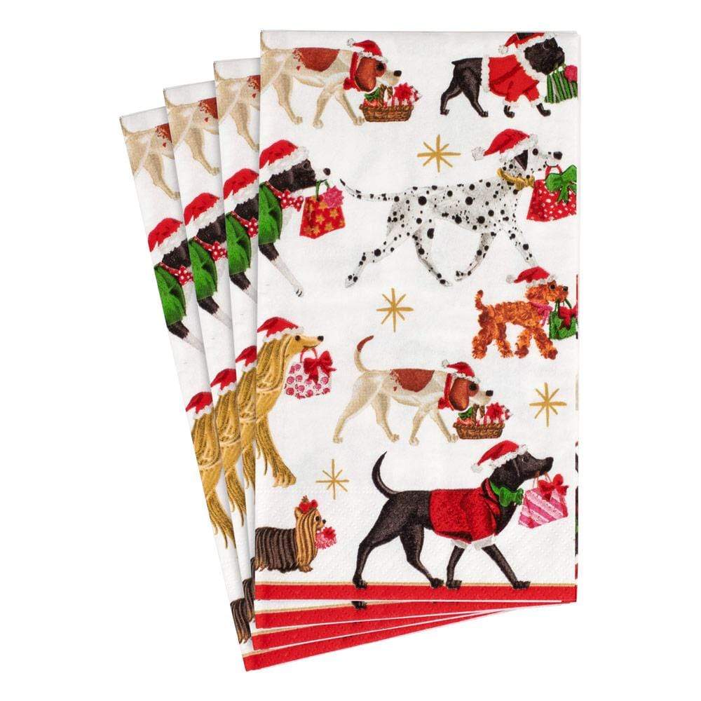 Christmas Delivery White Guest Towel