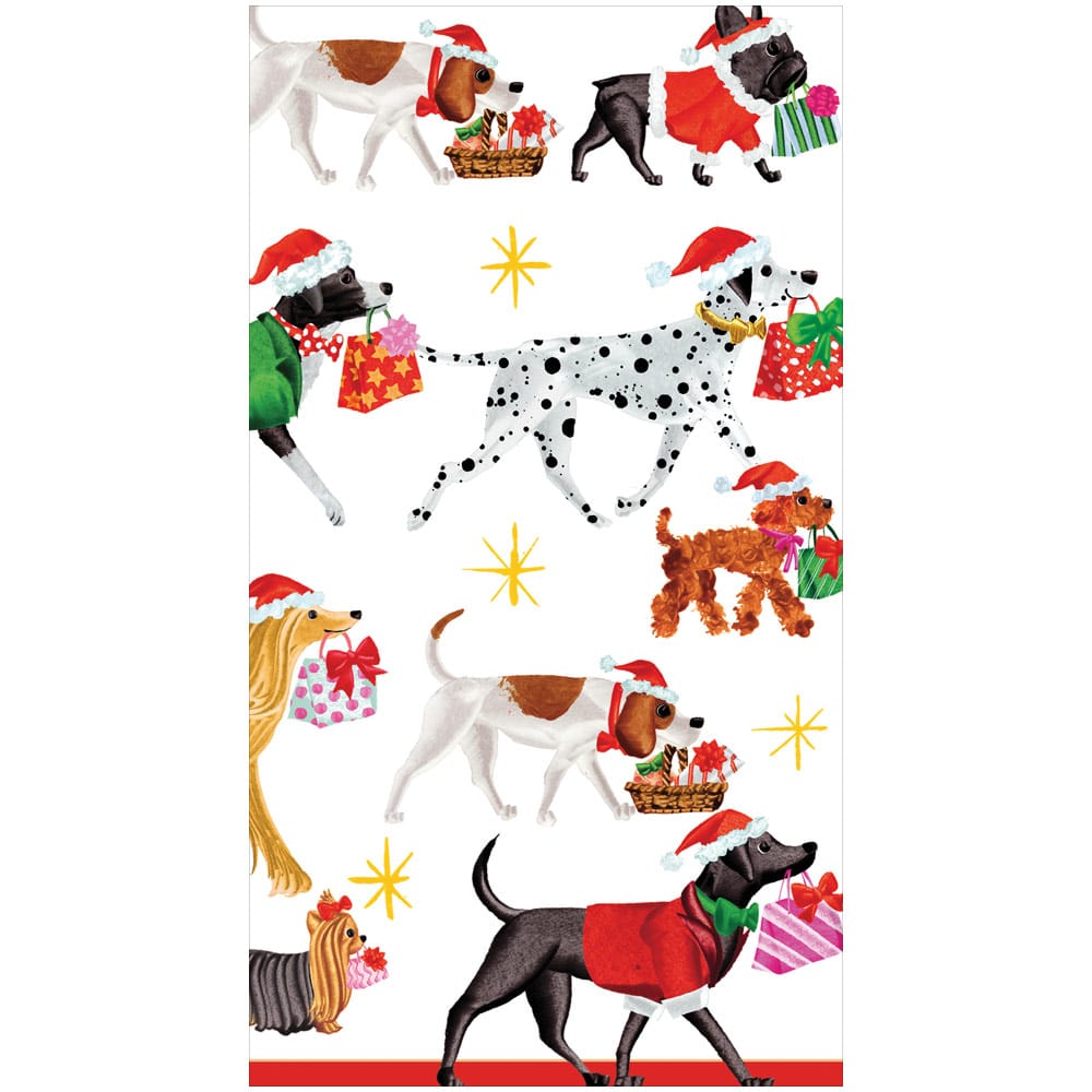 Christmas Delivery White Guest Towel