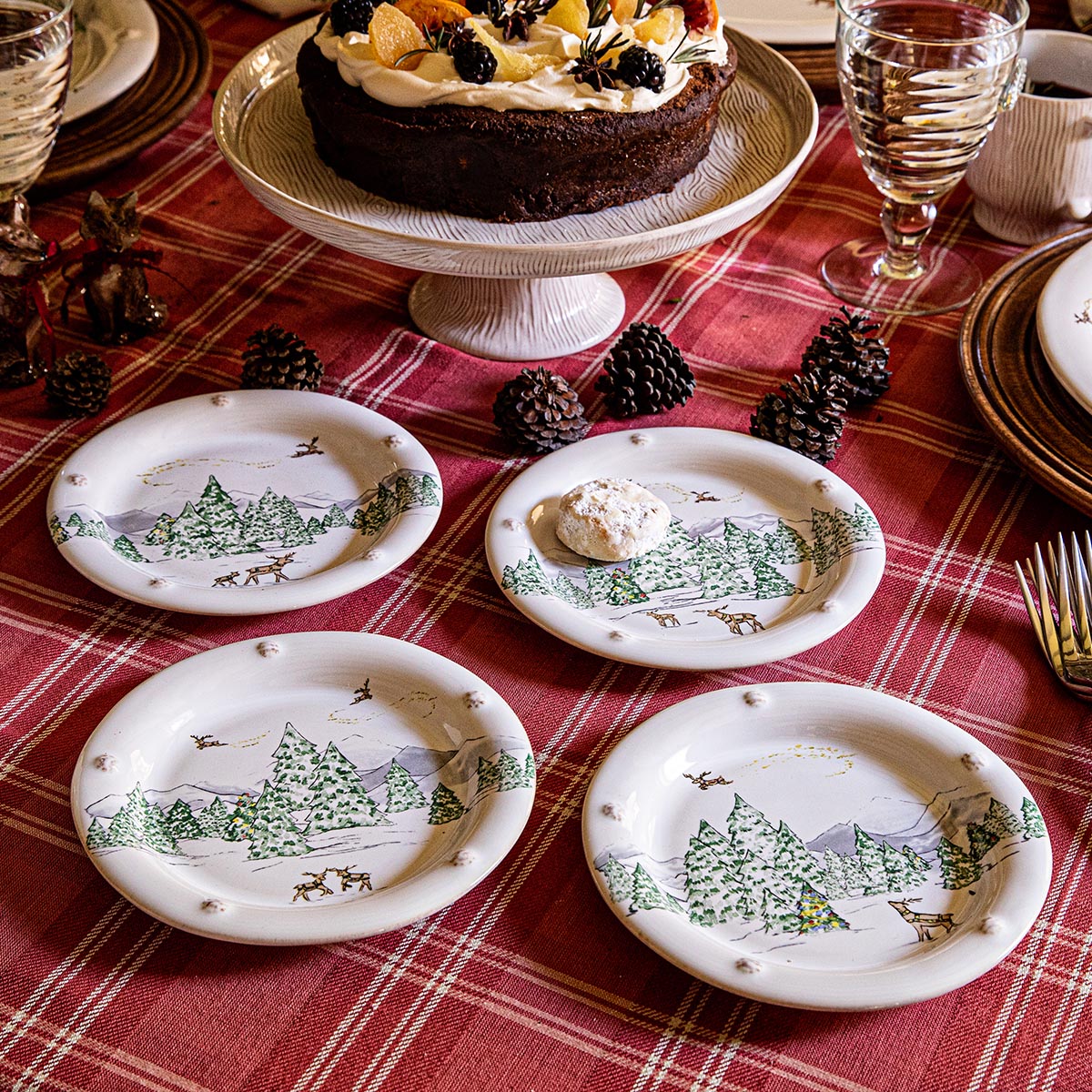 North Pole Side/Cocktail Plate Set of4