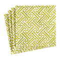 Fretwork Moss Green Napkin Cocktail