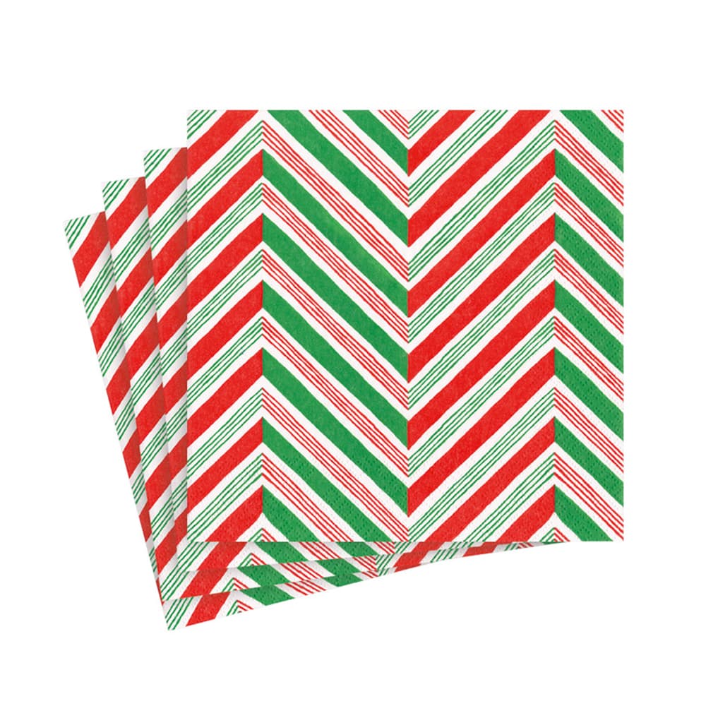 Cocktail Napkin Candy Cane