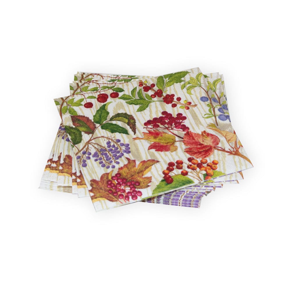 Berry Botanical Taupe Napkin Cocktail