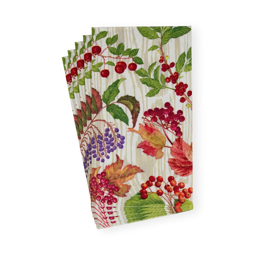 Berry Botanical Taupe Guest Towel