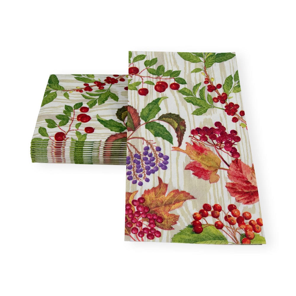 Berry Botanical Taupe Guest Towel