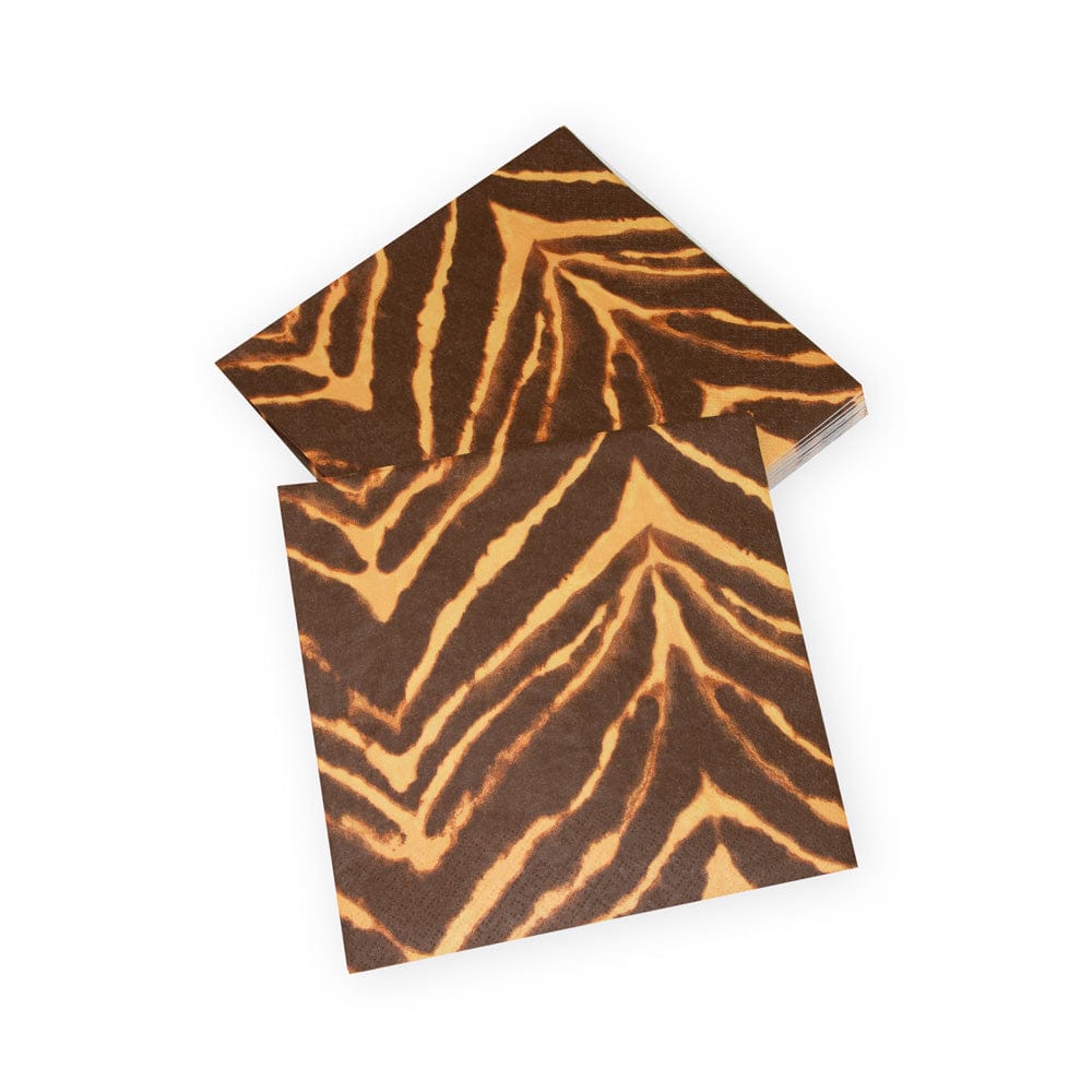 Go Wild Brown Napkin Cocktail