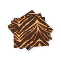 Go Wild Brown Napkin Cocktail