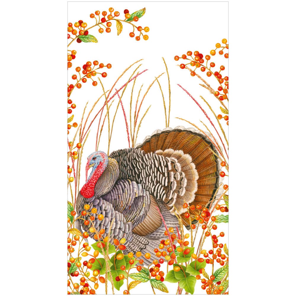 Turkey And Berries Guest Towel