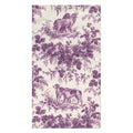 Hunting Toile Aubergine Guest Towel