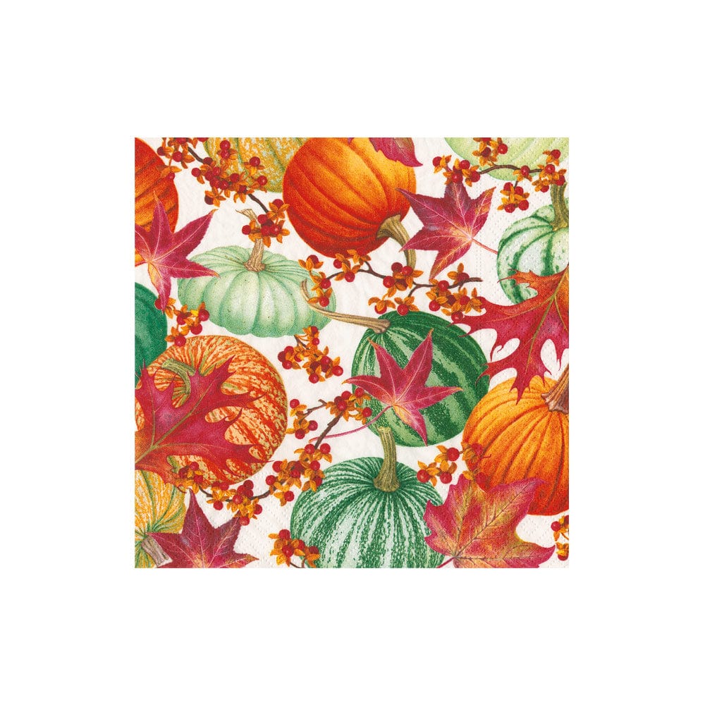 Gourds And Leaves Napkin Cocktail