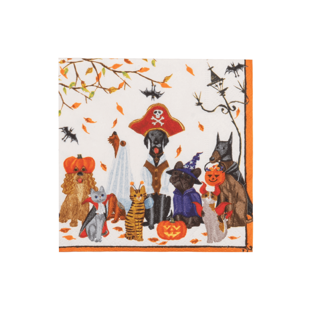 Halloween Pets Napkin Cocktail