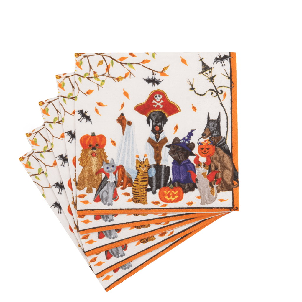 Halloween Pets Napkin Cocktail