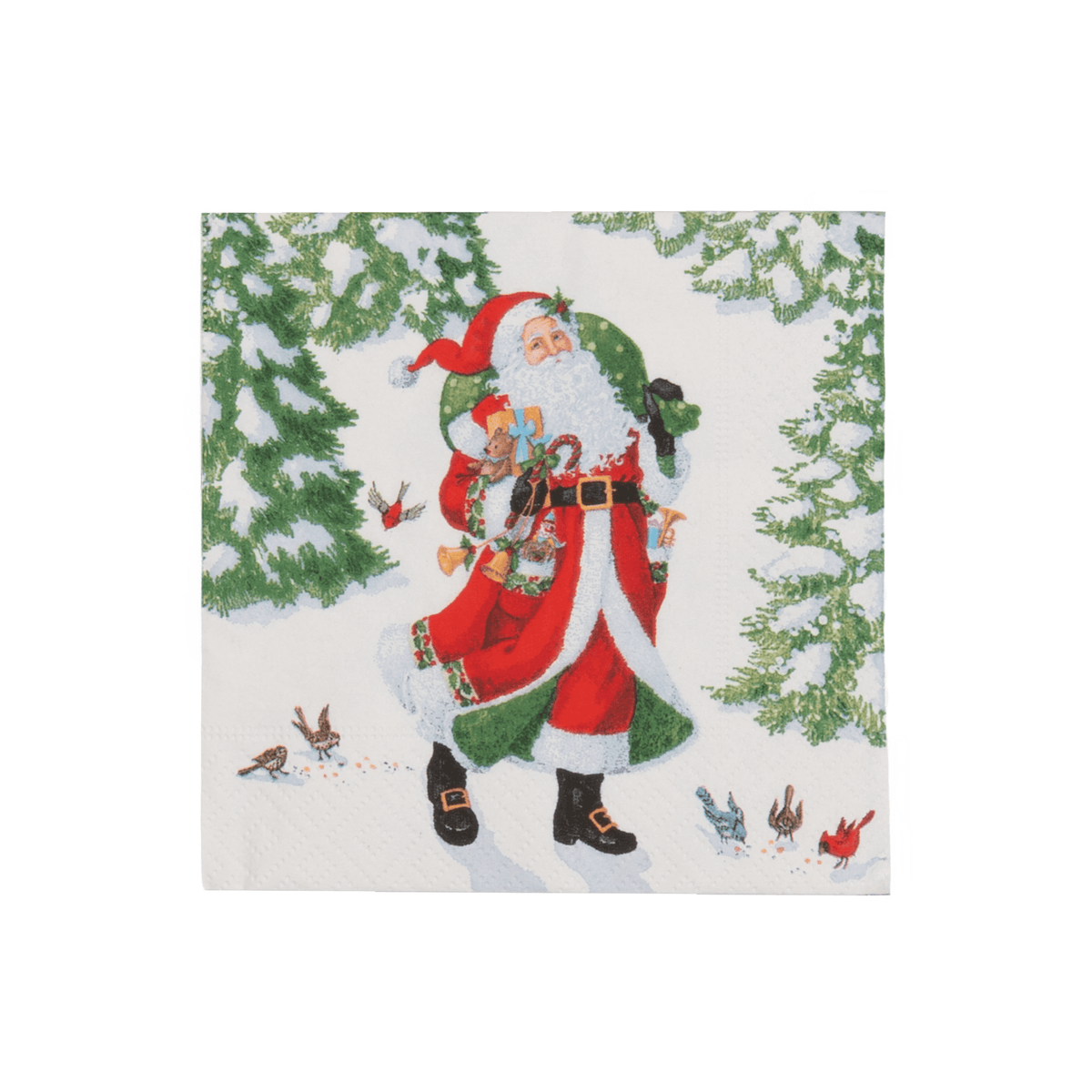 Woodland Santa Napkin Cocktail