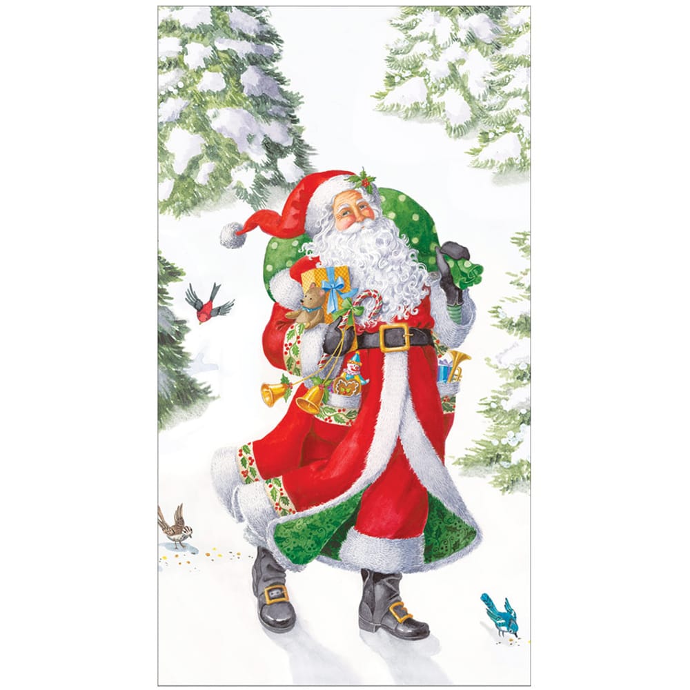 Woodland Santa Guest Towel