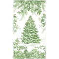 Christmas Tree Toile Sage Guest Towels