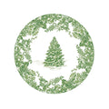 Christmas Tree Toile Sage Side Plates