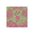 Stag Toile Raspberry Sage Cocktail Napkin
