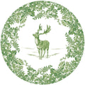 Stag Toile Sage Dinner Plates