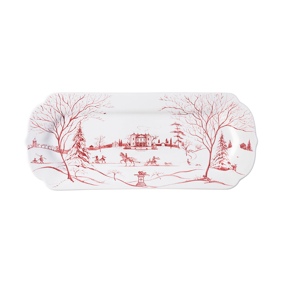 Country Estate Winter Frolic 15" Hostess Tray
