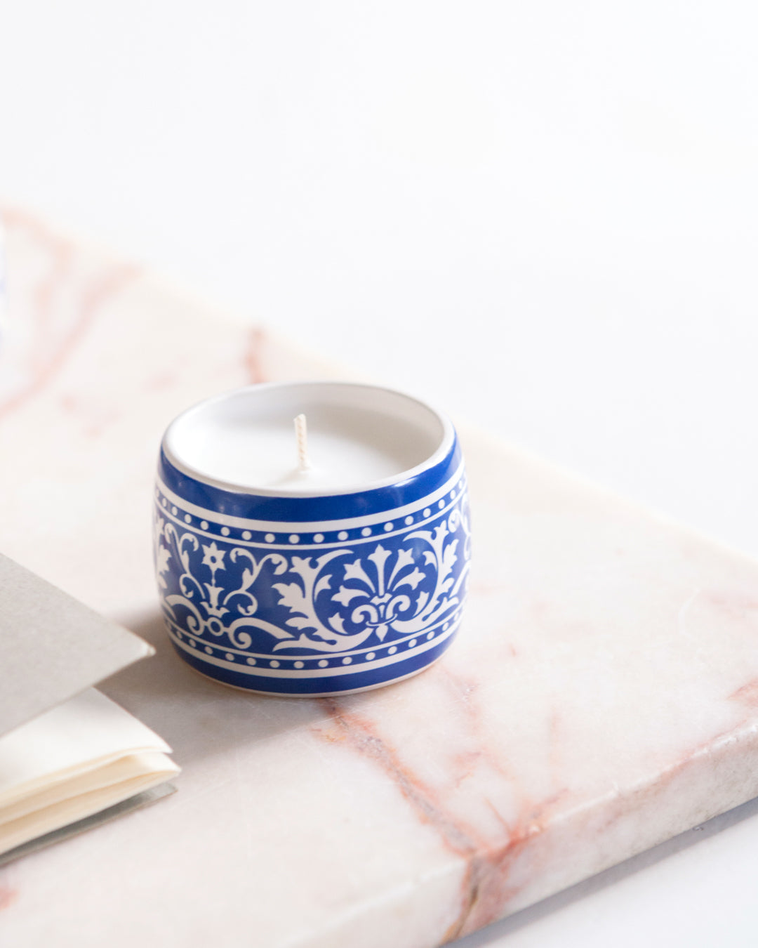 Gold & Blue Tealight Candle Gift Set