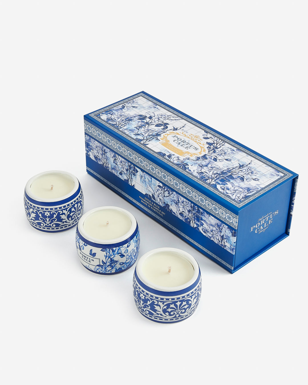 Gold & Blue Tealight Candle Gift Set
