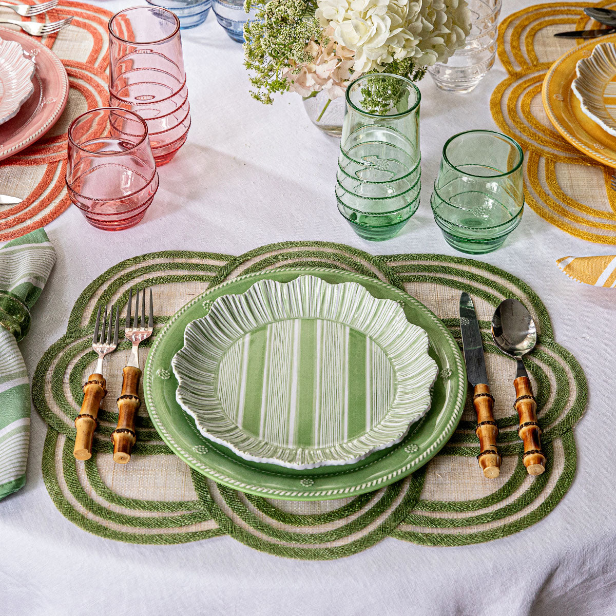 Berry & Thread Melamine Dinner Plate Seagrass