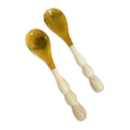 Resin Rio Bubble Salad Servers in White