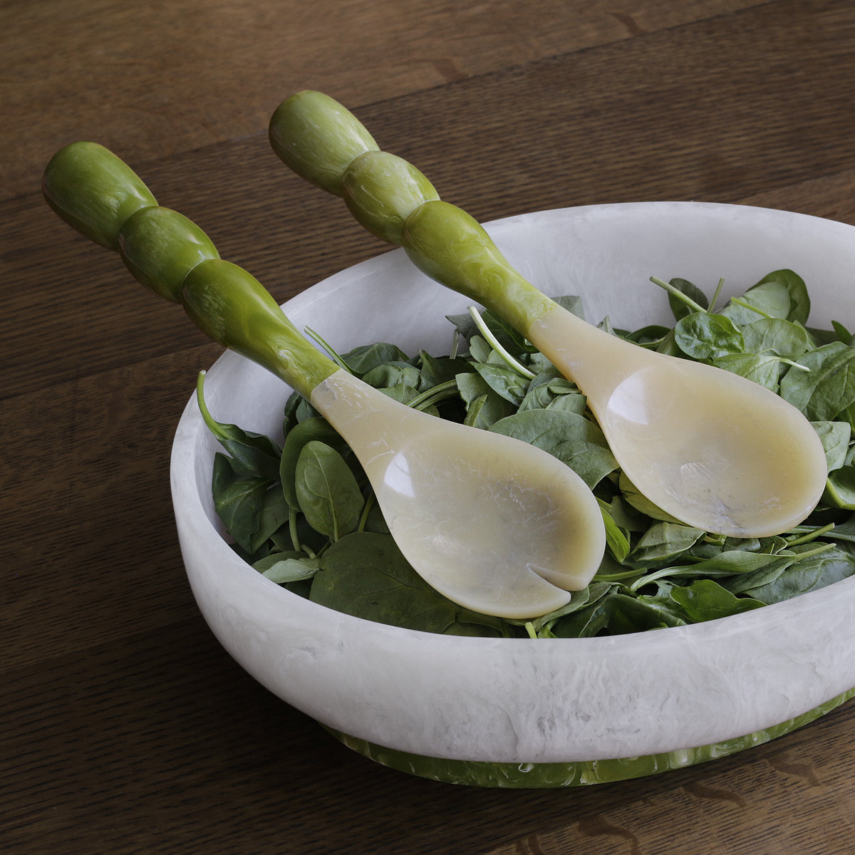 Rio Bubble Salad Servers Green