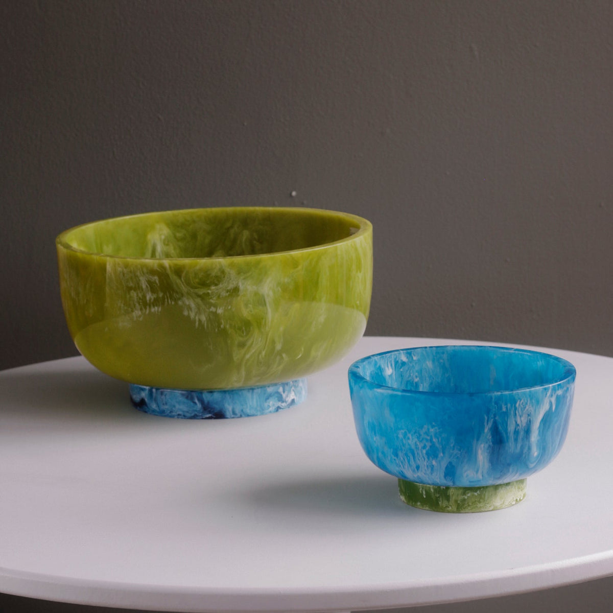 Rio Large Round Bowl Green & Blue