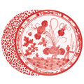 Vida Faenza & Leopard Reversible Placemat Red