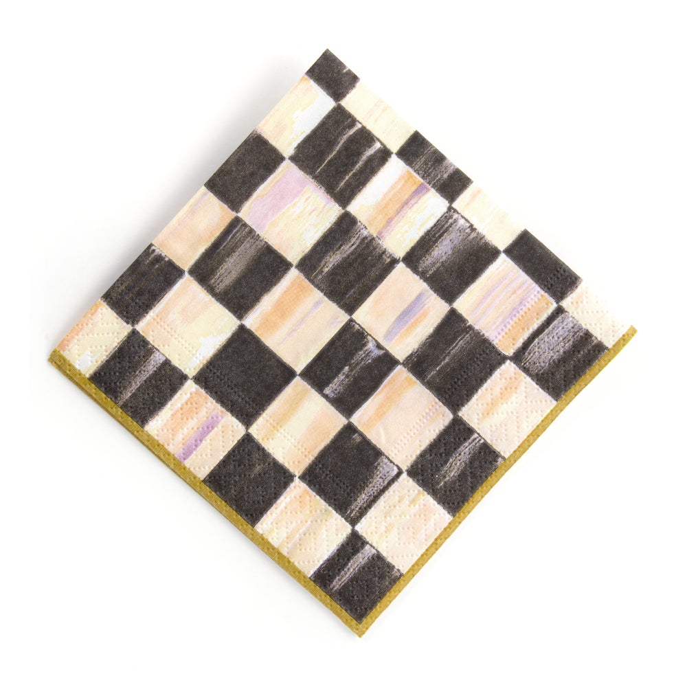 Courtly Check Cocktail Paper Napkins
