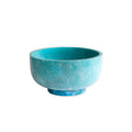 Resin Rio Large Bowl with Base in Turquoise and Blue